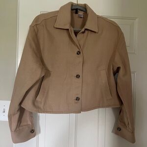 H&M Cropped Shirt Jacket